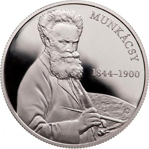 Munkácsy ezüst hátlap